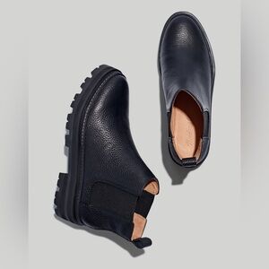 Madewell Mariam Chelsea Boot in Pebbled Leather
